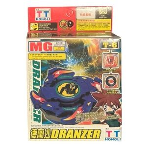 Vintage Y2K Beyblade Anime T-6 Starter Set for Dranzer Sealed with Launcher!